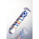 Нереалистичный фаллоимитатор Sexus Glass, стекло, прозрачный, 18 см