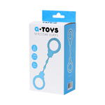 Силиконовые наручники A-Toys by TOYFA Celet, силикон, голубые, 33 см