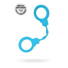 Силиконовые наручники A-Toys by TOYFA Celet, силикон, голубые, 33 см