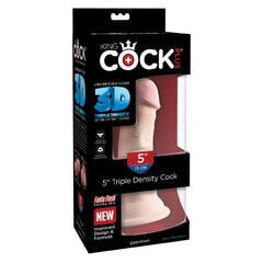 Фаллоимитатор на присоске King Cock Plus 5 Triple Density Cock - Flesh