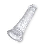 Прозрачный фаллоимитатор на присоске King Cock Clear 8
