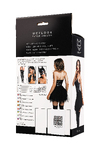 Платье Glossy Elisia с пышной юбкой из материала Wetlook, черное, XL